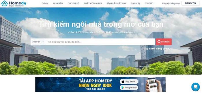 Top các trang web mua bán nhà đất uy tín hiện nay